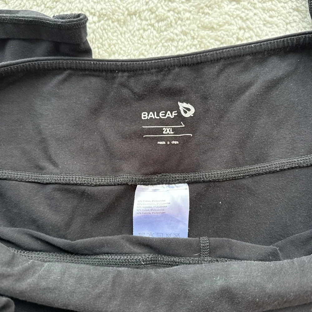 Baleaf Black Yoga Leggings - Picture 3 of 5